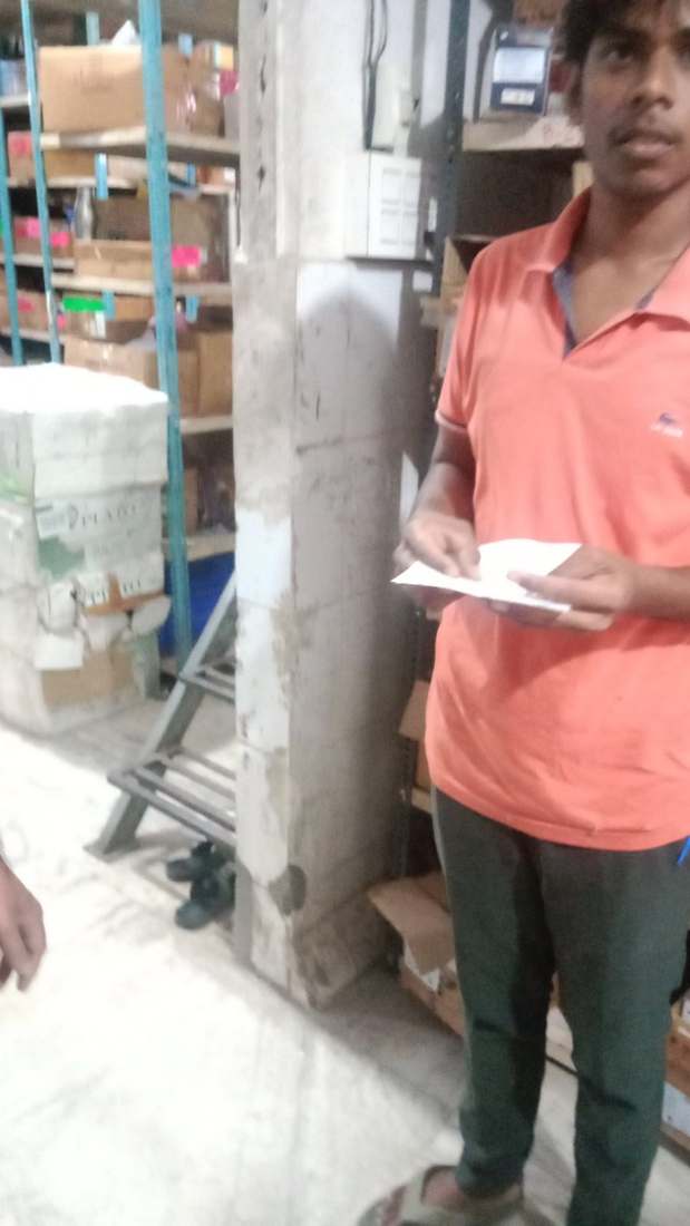 Spare parts on the shelves at Rama Amani